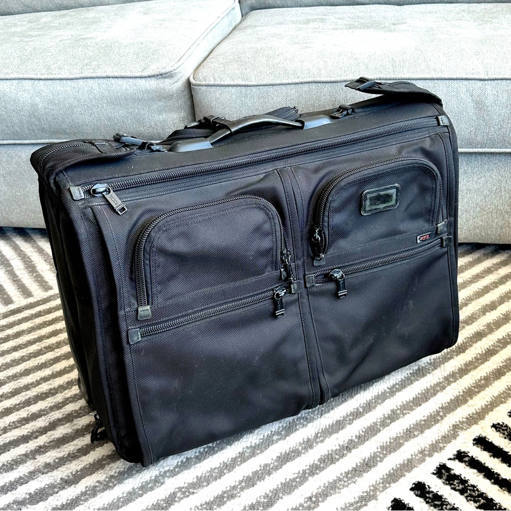 Tumi Alpha Garment Bag Carry On Suitcase with Wheels (trifold)